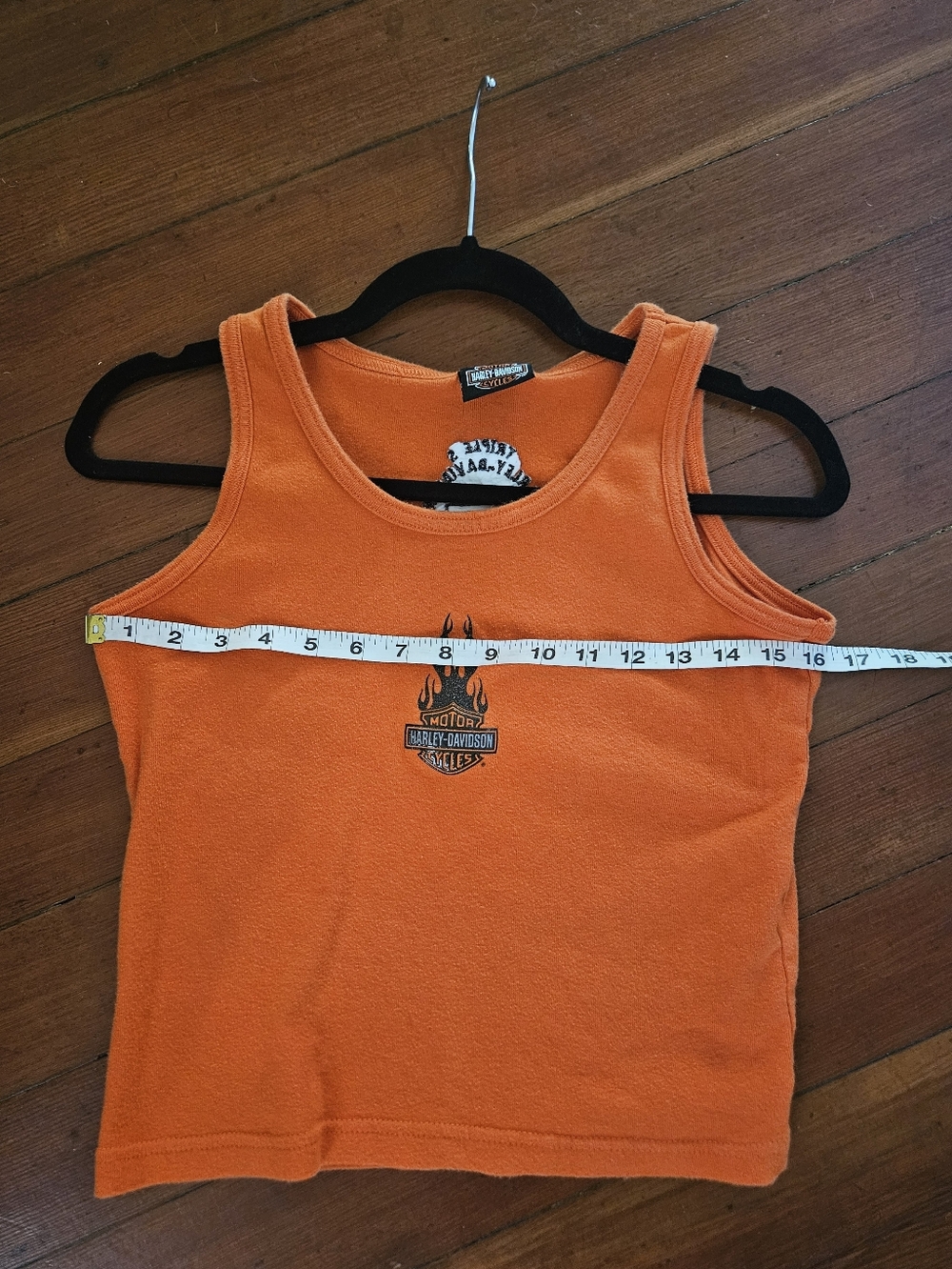 Harley-Davidson Orange Tank Top Size Medium Morgantown WV - Picture 7 of 7